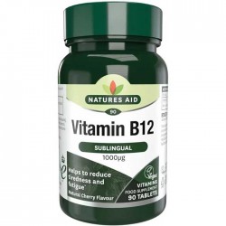 Vitamin b12 1000ug 90 υπογλώσσιες ταμπλέτες Natures Aid