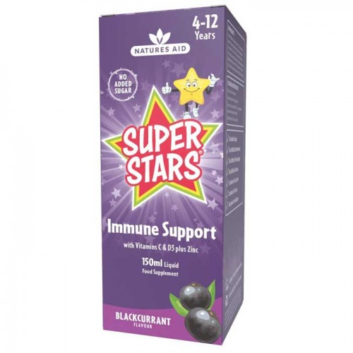 Immune Support 150ml Super Stars - Natures Aid / Ανοσοποιητικό για παιδιά 4+