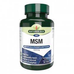 MSM 1000mg 90 tabs Natures Aid - Αρθρώσεις