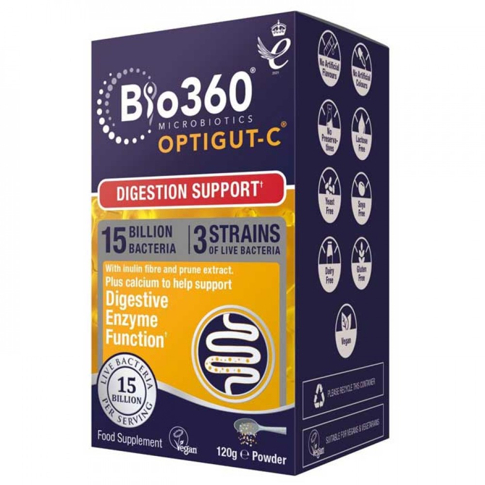 OptiGUT-C (15 Billion Bacteria) 120gr - Natures Aid
