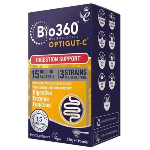 OptiGUT-C (15 Billion Bacteria) 120gr - Natures Aid