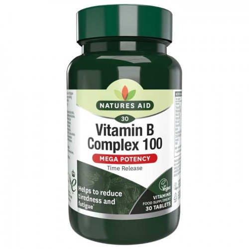 Vitamin B Complex 100 TR 30 tabs - Natures Aid